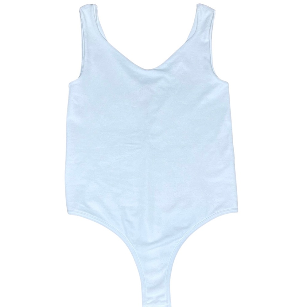 By Together Seamless Double Lined Bodysuit White Size M/L New in Bag
